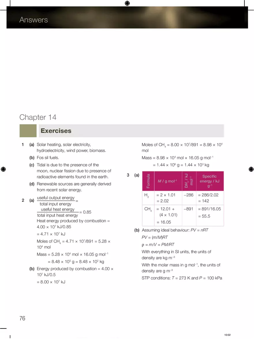 Chemistry Answers Chapter 14 - Page 1