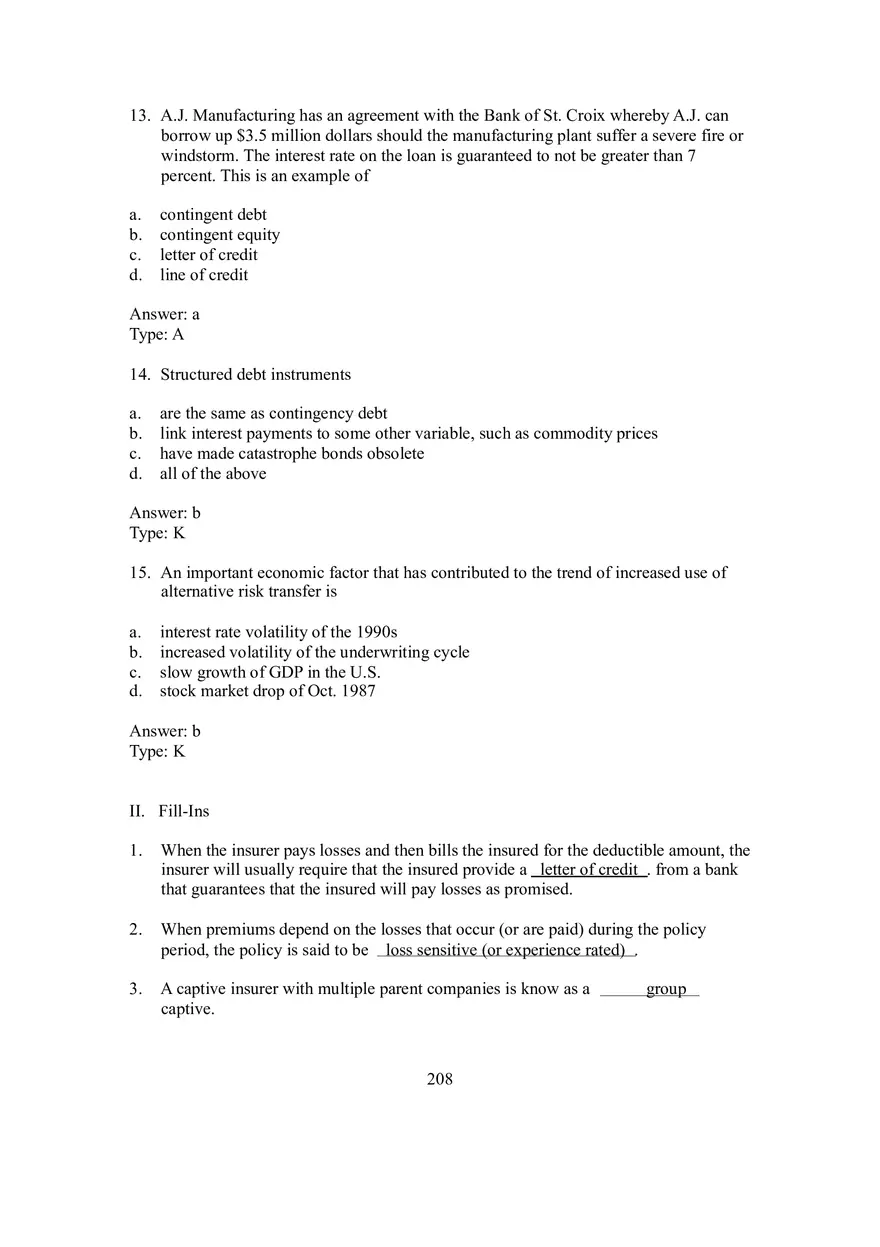 Chapter 25 Alternative Risk Transfer - Page 4