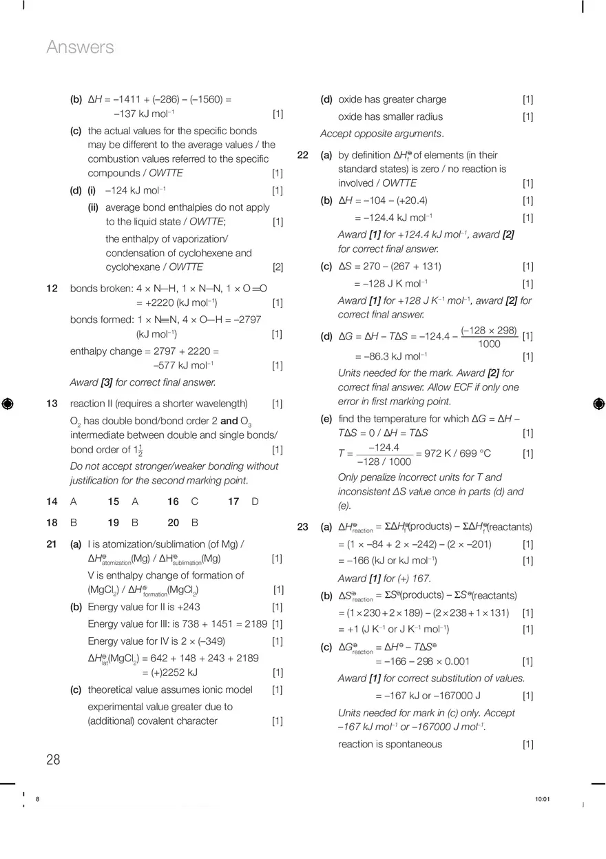 Chemistry Answers Chapter 5 - Page 7