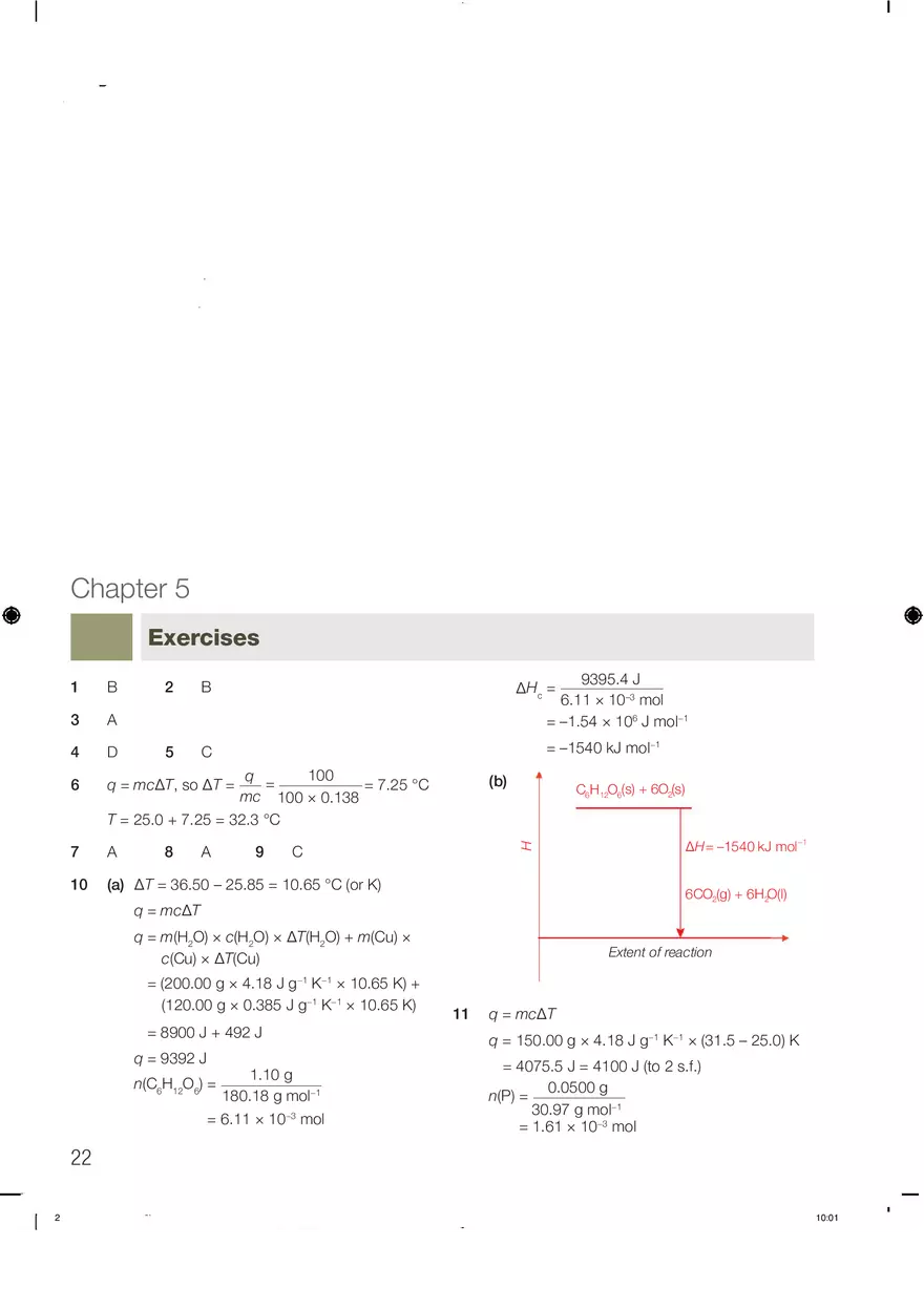 Chemistry Answers Chapter 5 - Page 1
