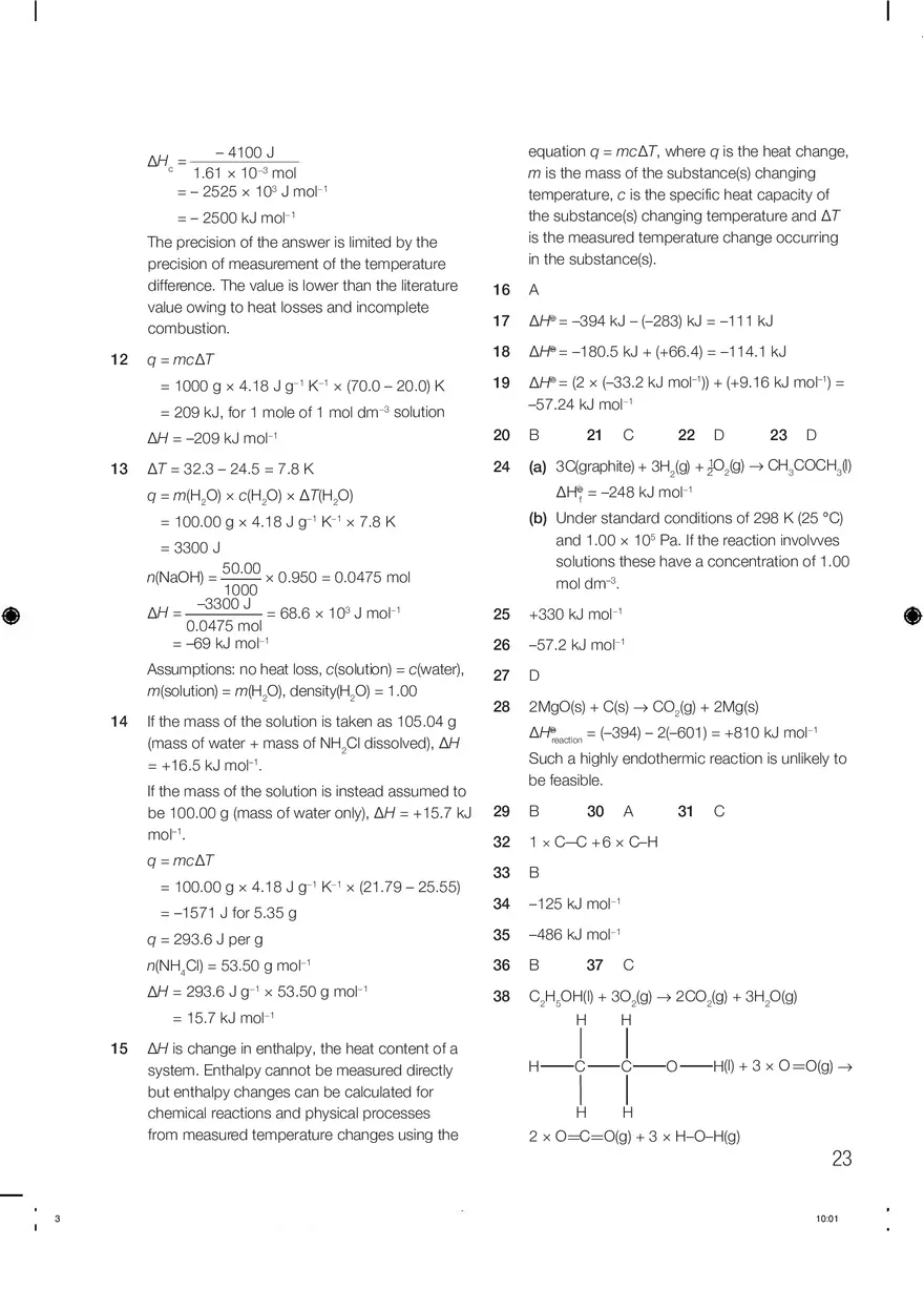 Chemistry Answers Chapter 5 - Page 2