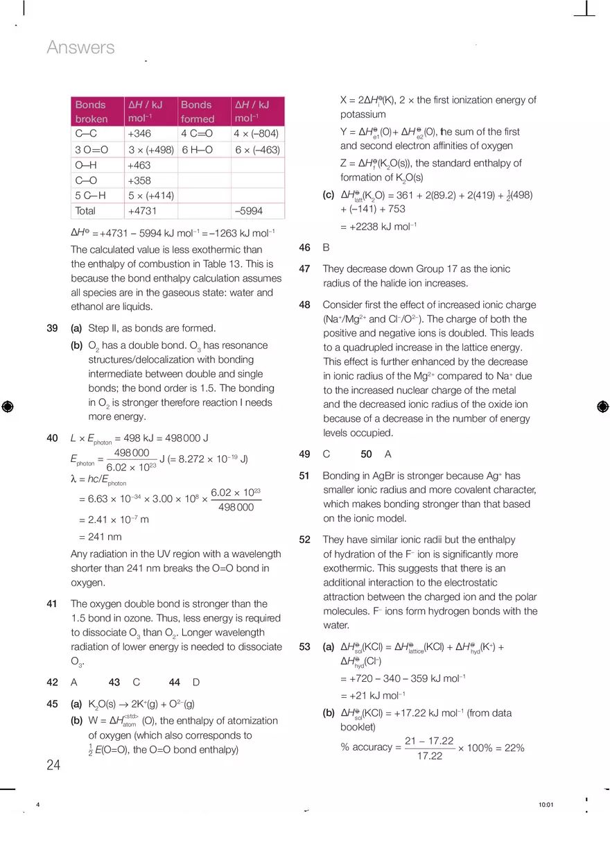 Chemistry Answers Chapter 5 - Page 3