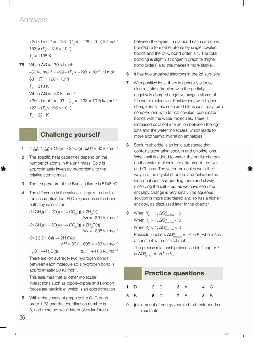 Chemistry Answers Chapter 5 - Page 5