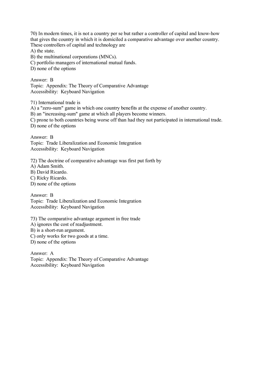 Chapter 1 Globalization and the Multinational Firm Answers 3 - Page 5