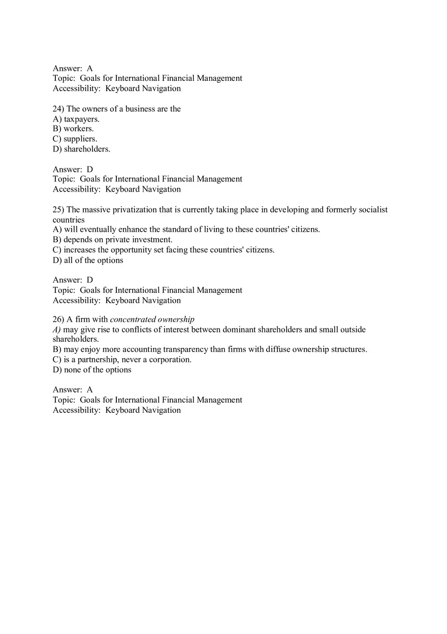 Chapter 1 Globalization and the Multinational Firm Answers 1 - Page 7