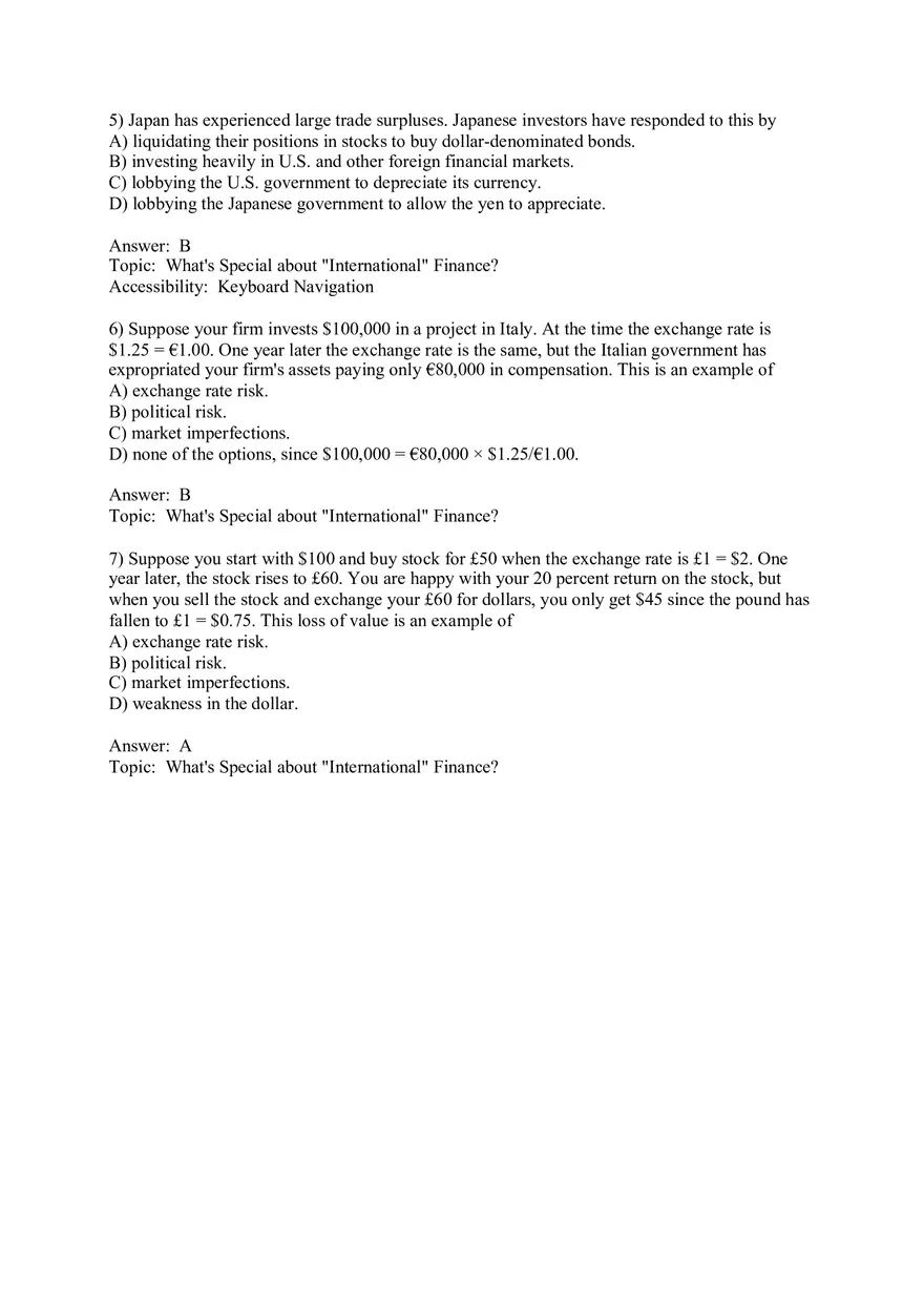 Chapter 1 Globalization and the Multinational Firm Answers 1 - Page 2