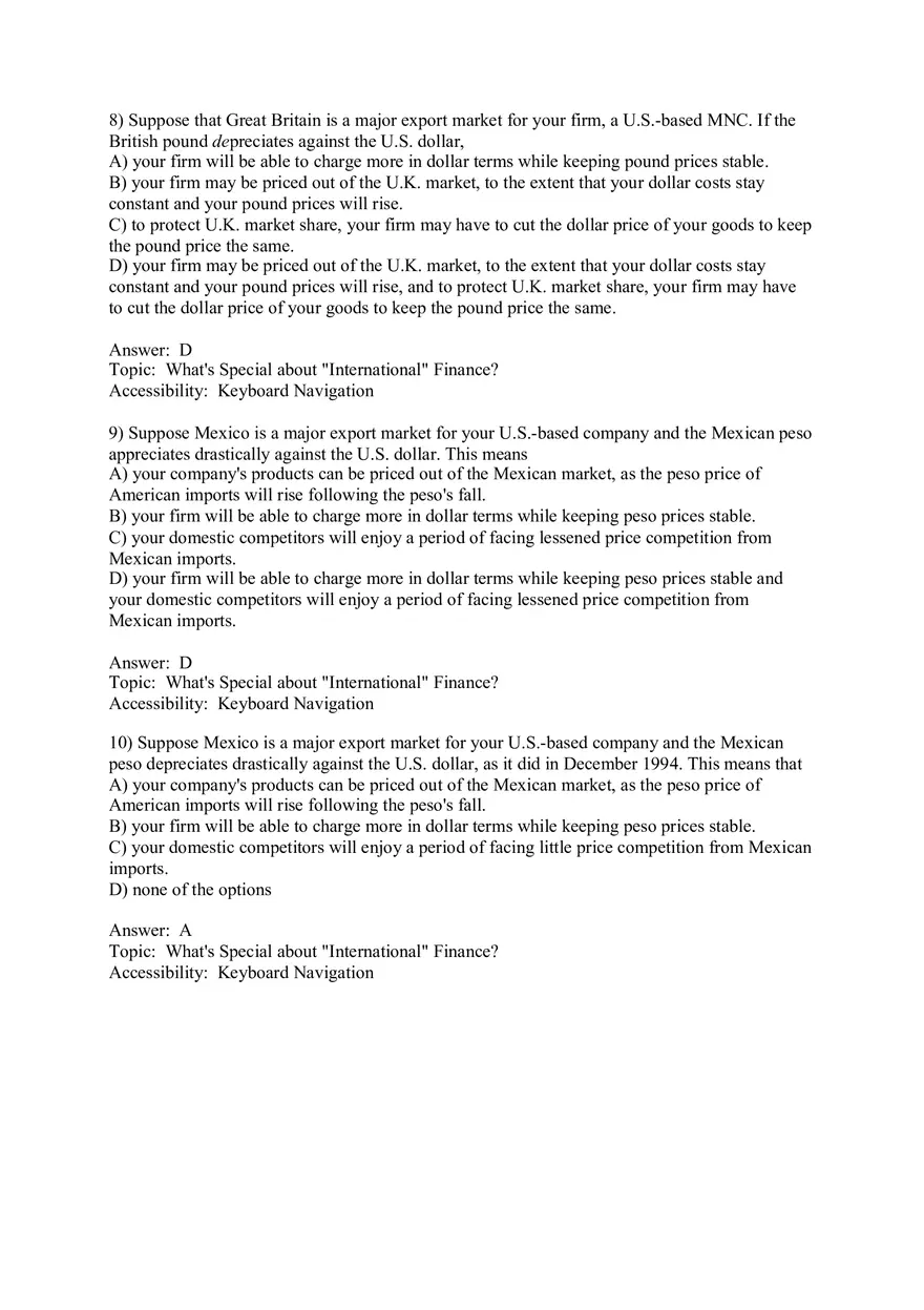 Chapter 1 Globalization and the Multinational Firm Answers 1 - Page 3