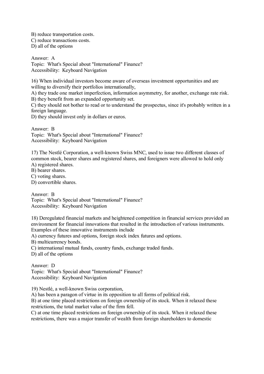 Chapter 1 Globalization and the Multinational Firm Answers 1 - Page 5
