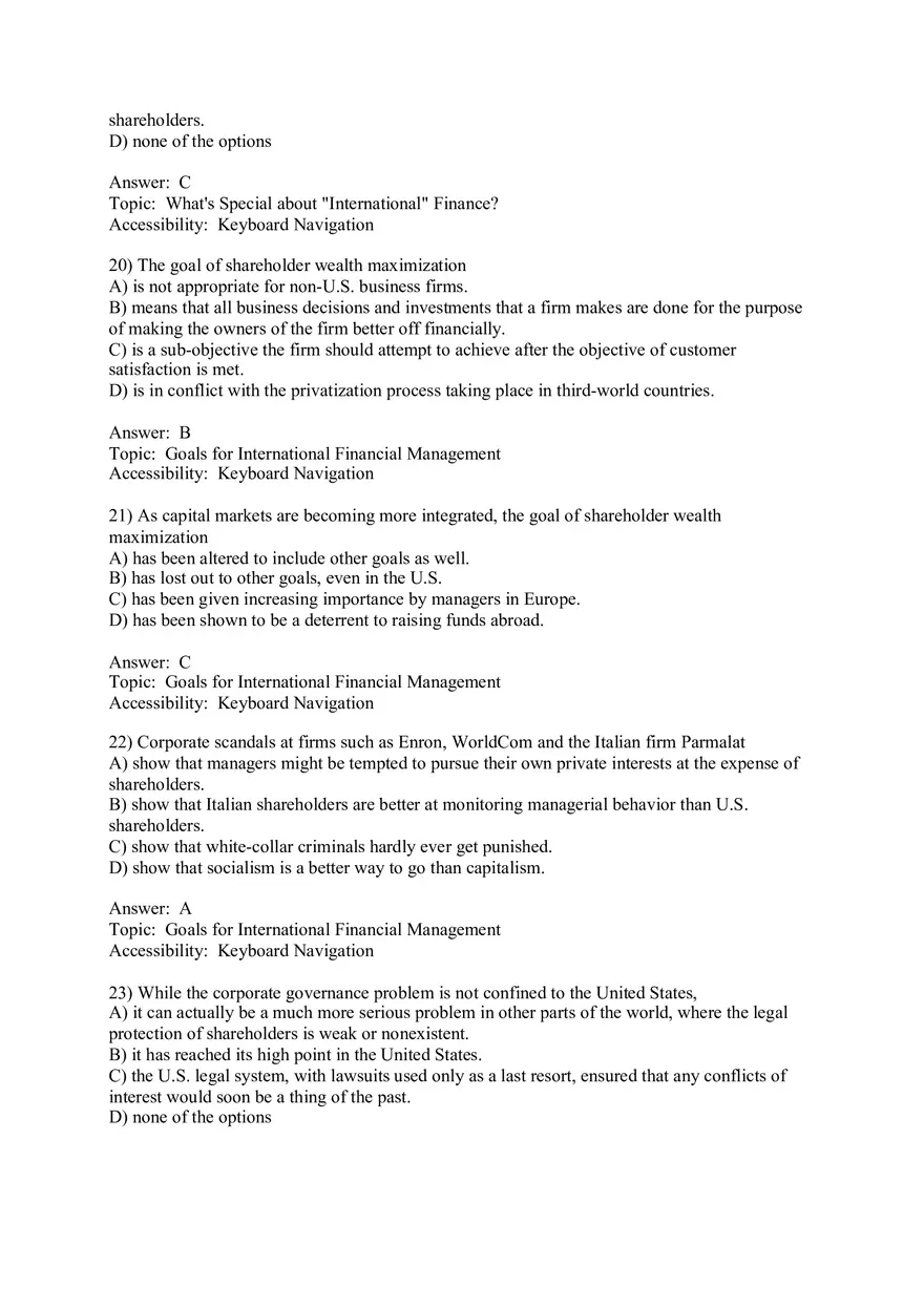 Chapter 1 Globalization and the Multinational Firm Answers 1 - Page 6