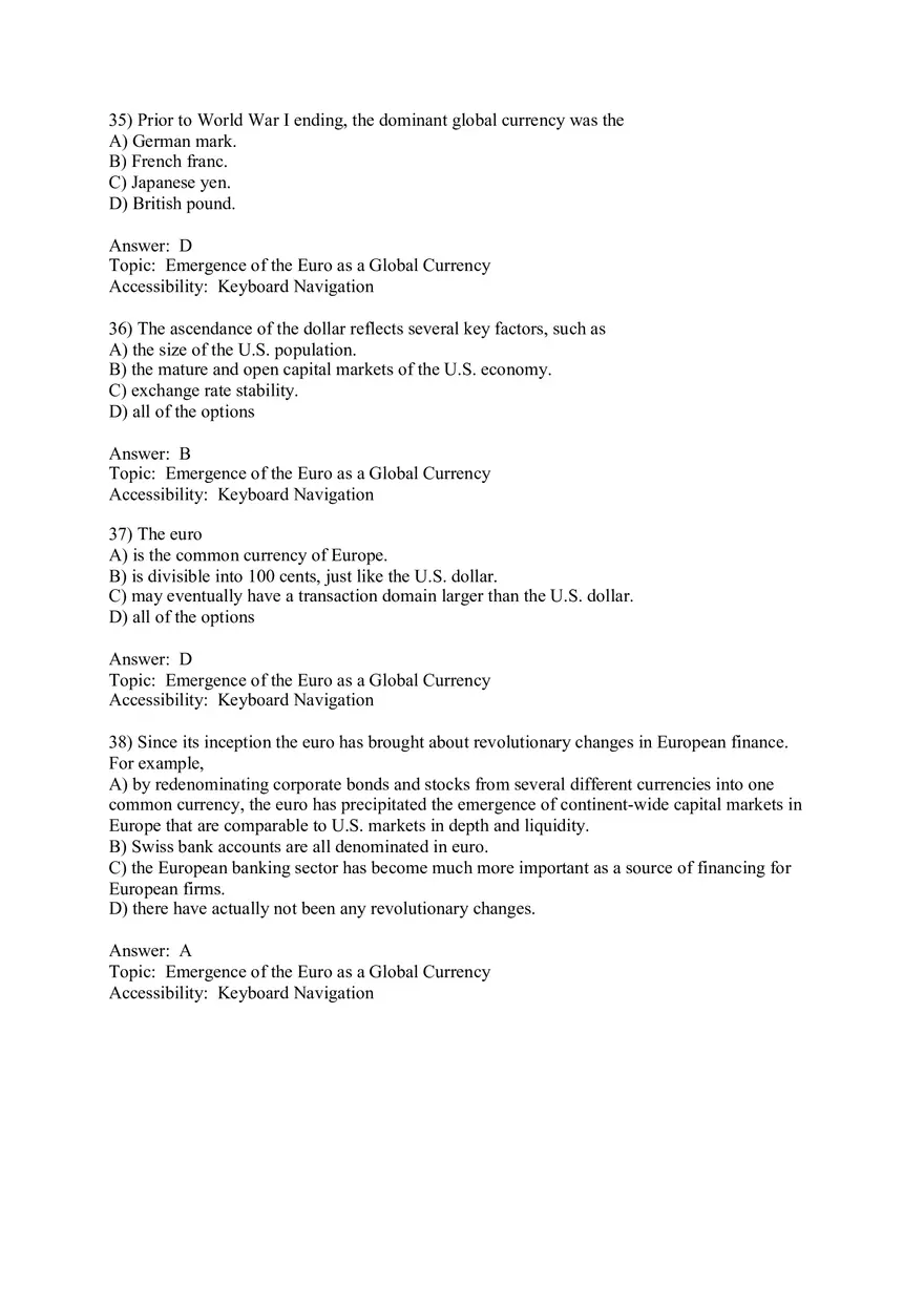 Chapter 1 Globalization and the Multinational Firm Answers 2 - Page 1
