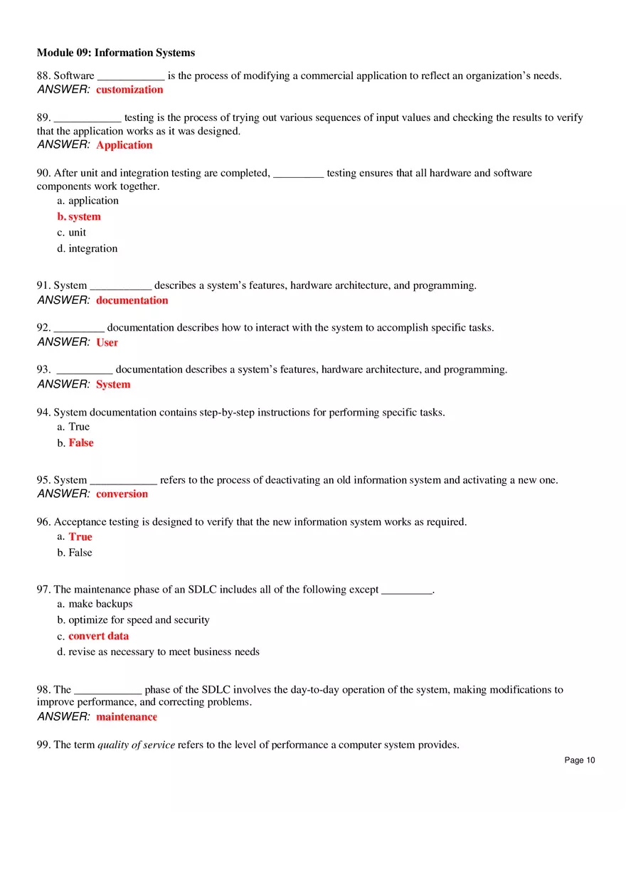 Module 09 Information Systems - Page 13