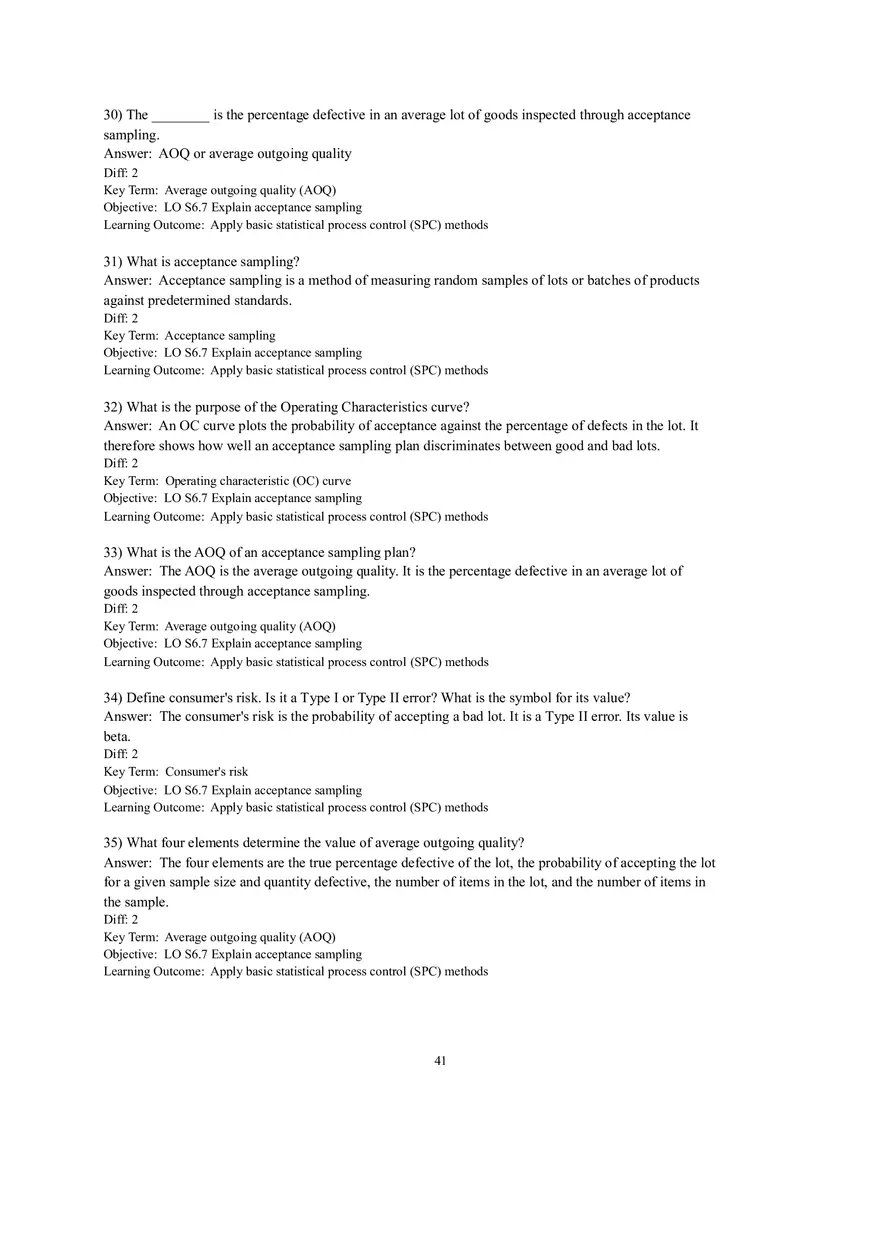 Section 3  Acceptance Sampling - Page 9