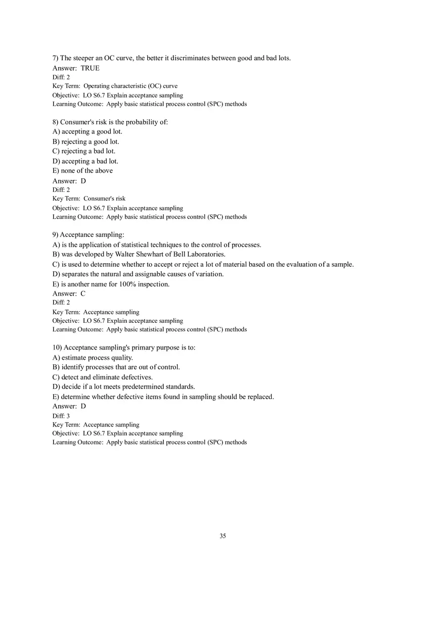 Section 3  Acceptance Sampling - Page 2