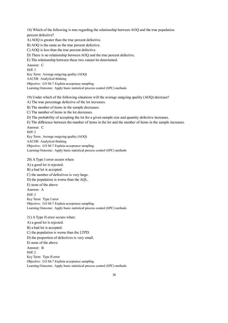 Section 3  Acceptance Sampling - Page 6