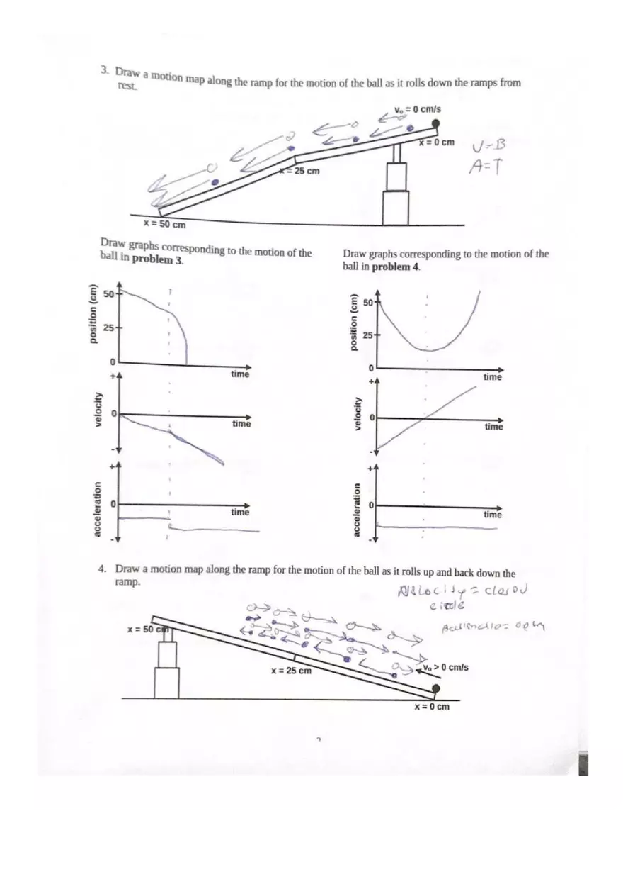 Accelerated Motion Representations Worksheet 2 - Page 2