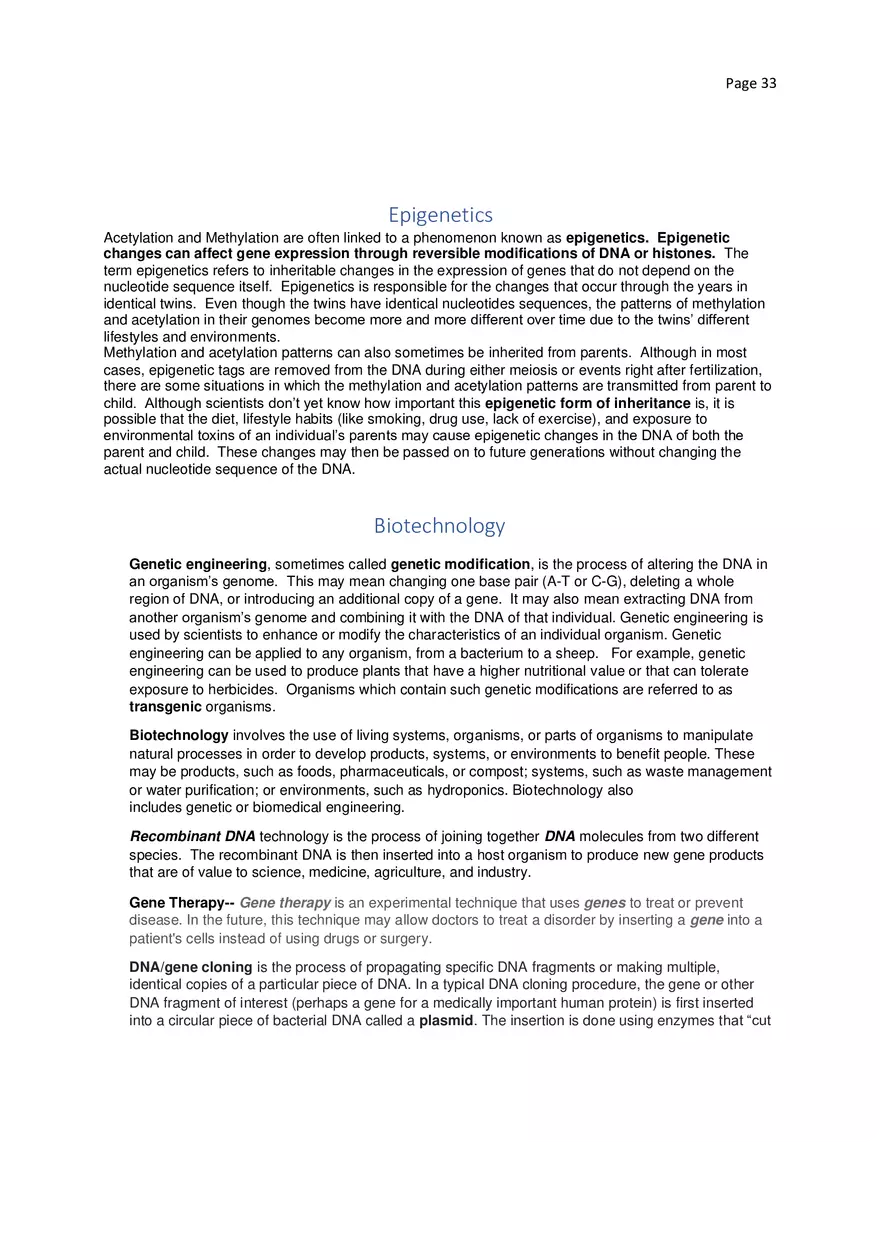 Biology Cheat Sheet - Page 27
