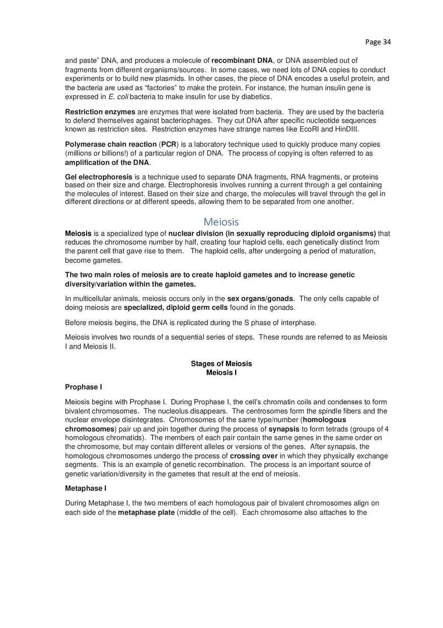 Biology Cheat Sheet - Page 28