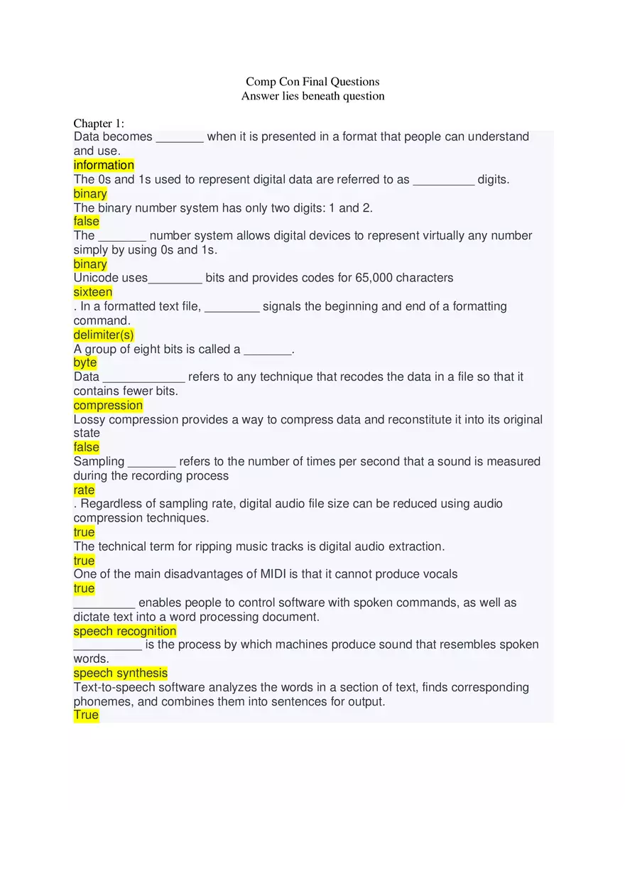Comp Con Final Questions Chapter 1 - Page 1