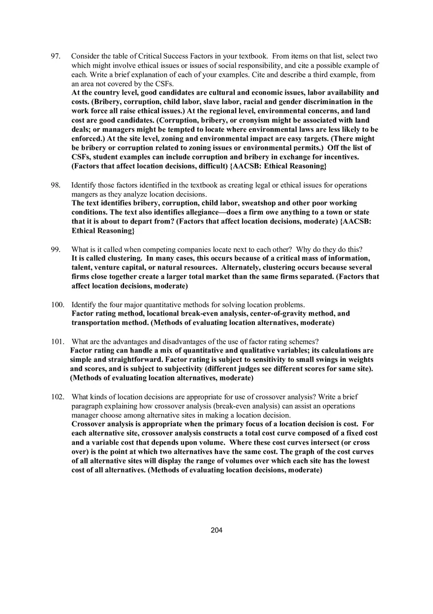 Chapter 8 Location Strategies Short Answers - Page 3