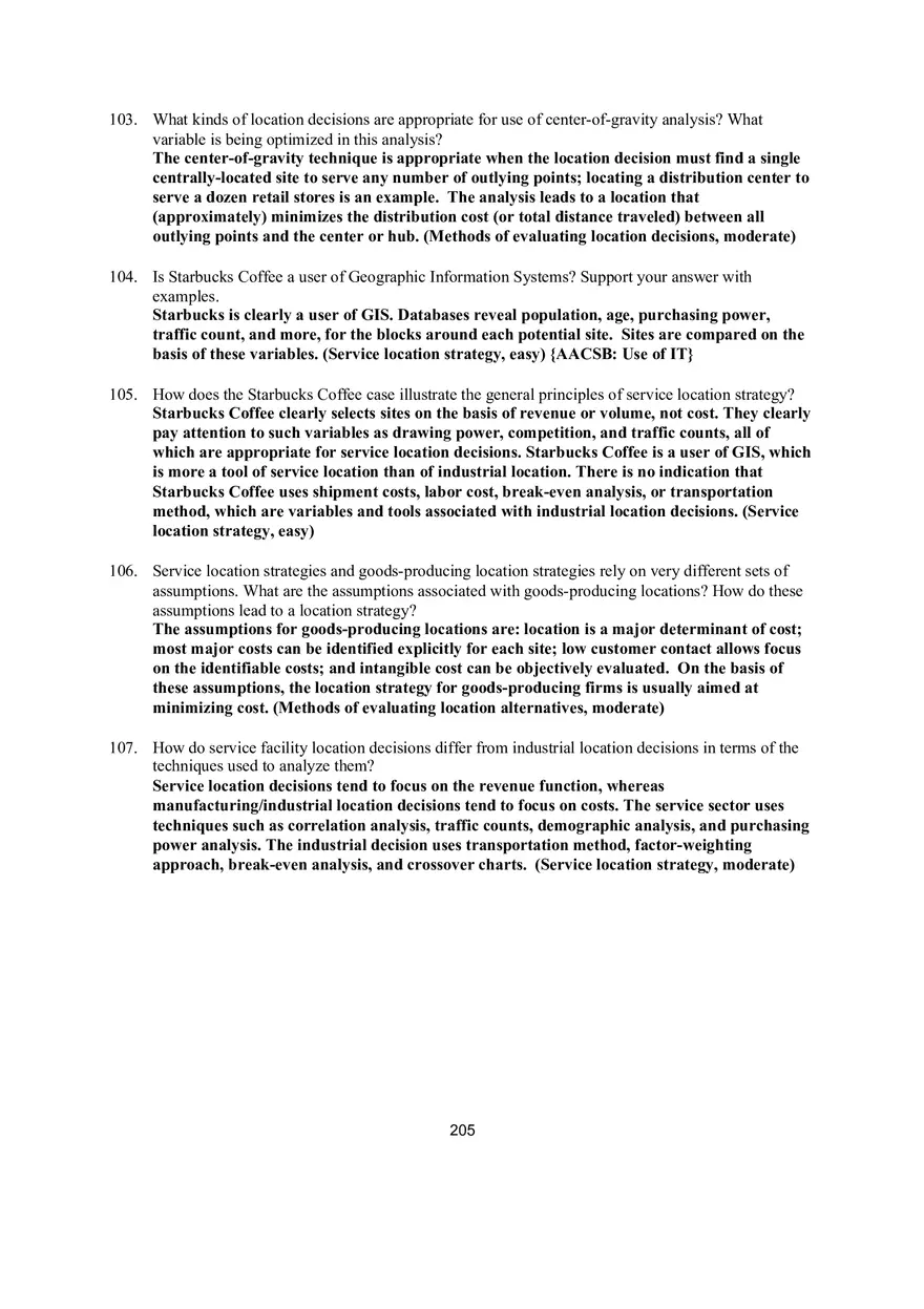 Chapter 8 Location Strategies Short Answers - Page 4