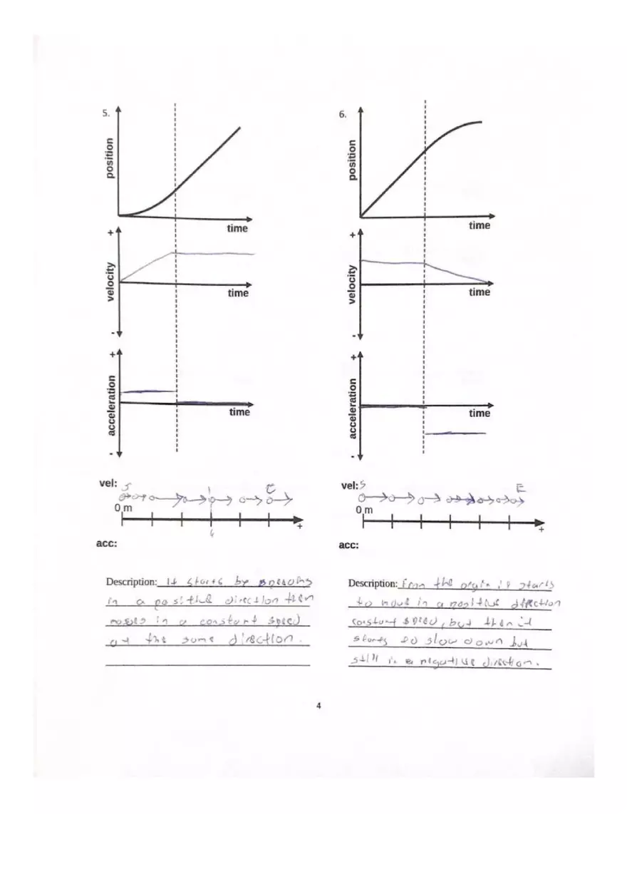 Stacks of Kinematic Graphs Worksheet 3 - Page 3