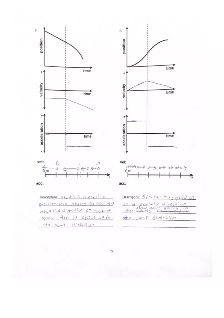 Stacks of Kinematic Graphs Worksheet 3 - Page 4