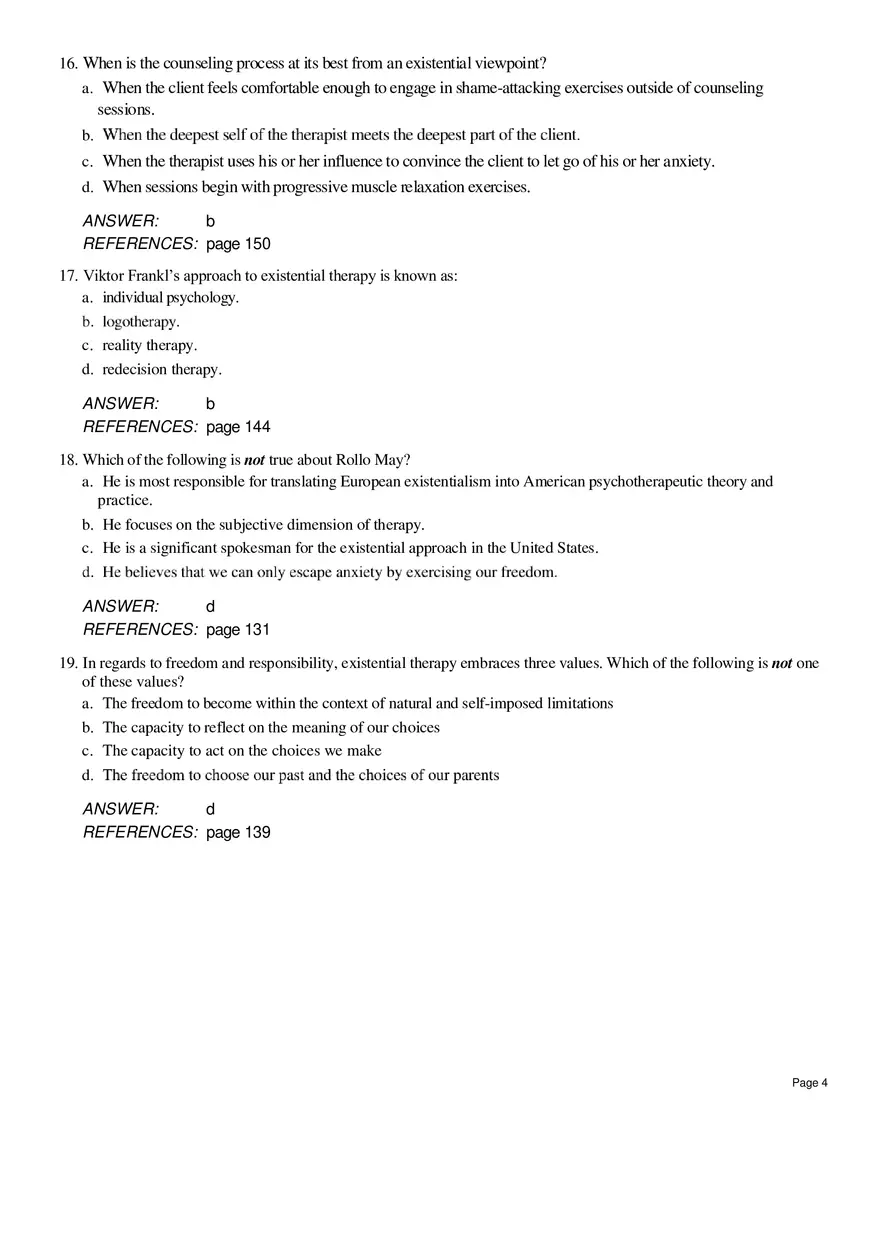 Existential Therapy Questions - Page 7