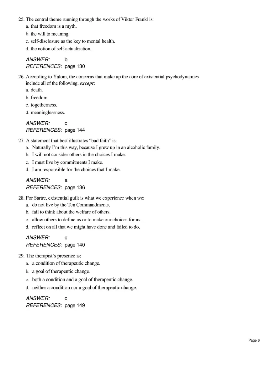 Existential Therapy Questions - Page 9