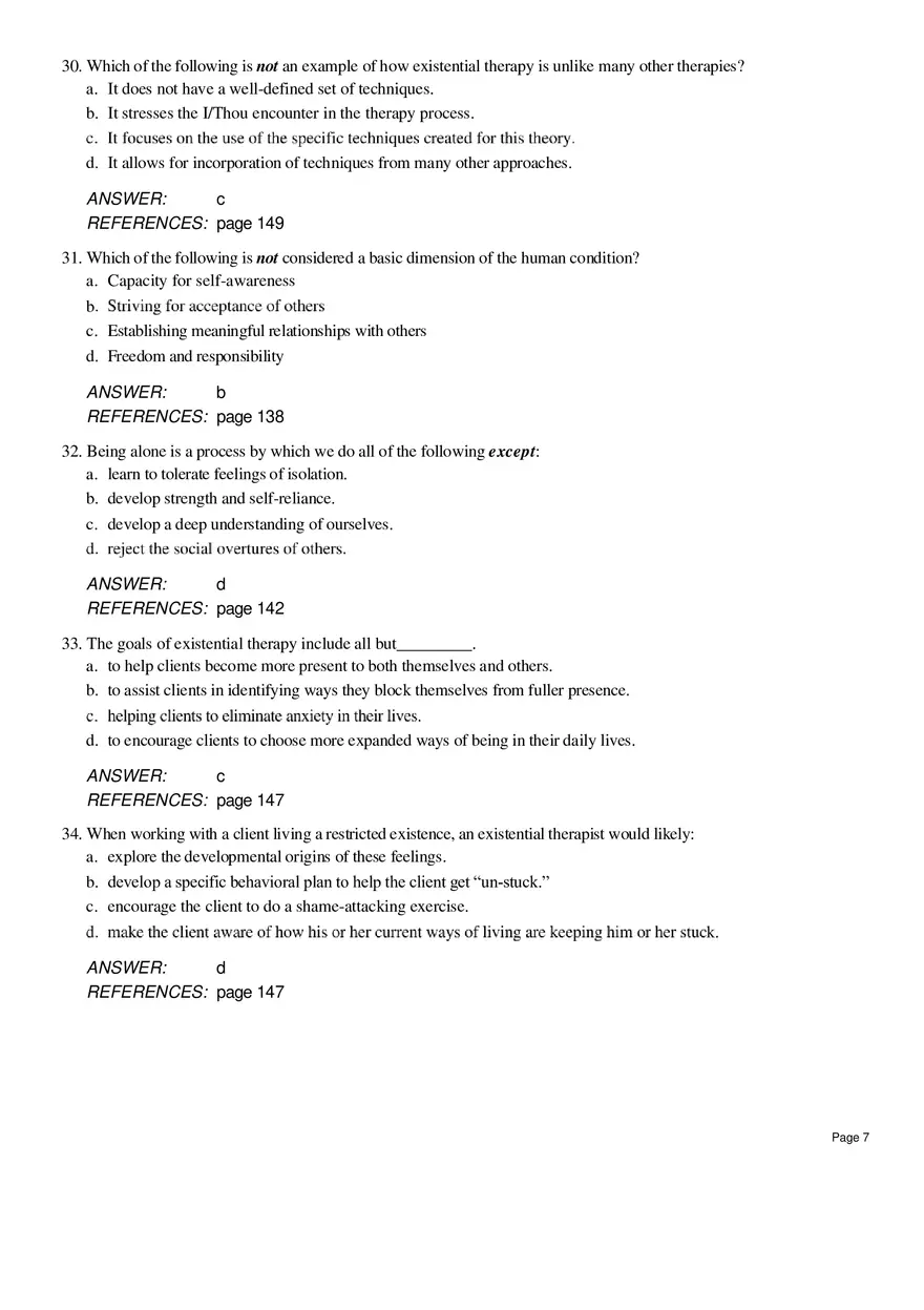 Existential Therapy Questions - Page 10