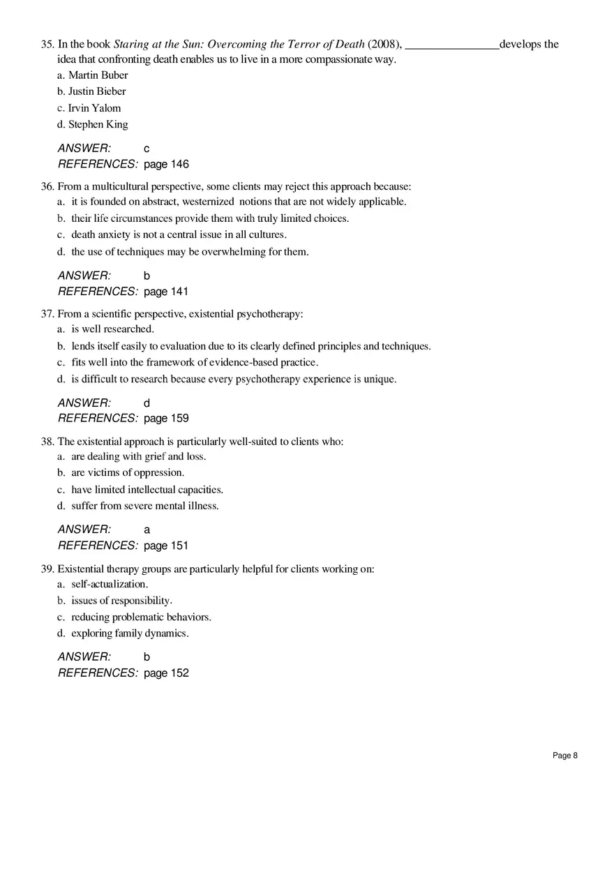 Existential Therapy Questions - Page 11
