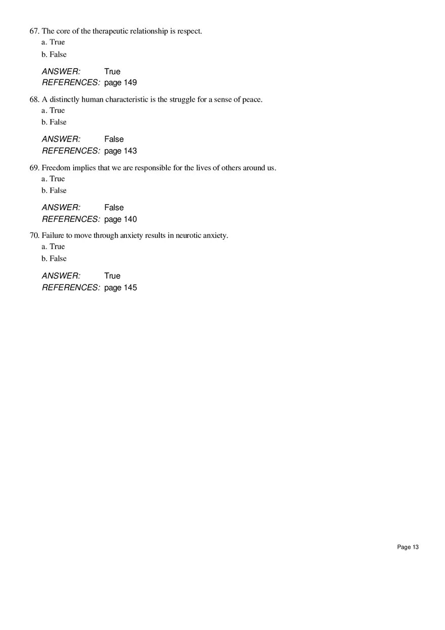 Existential Therapy Questions - Page 5