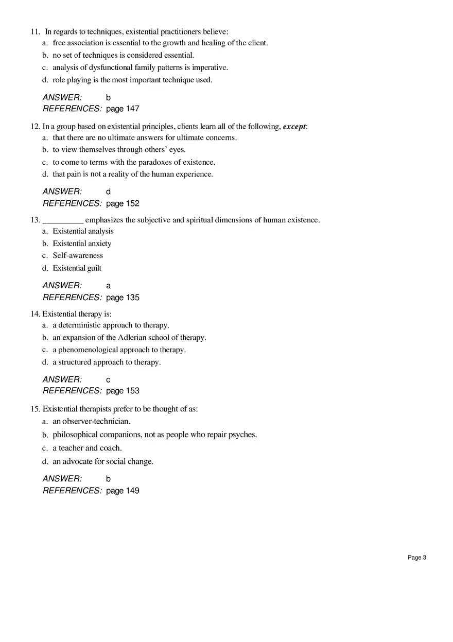 Existential Therapy Questions - Page 6
