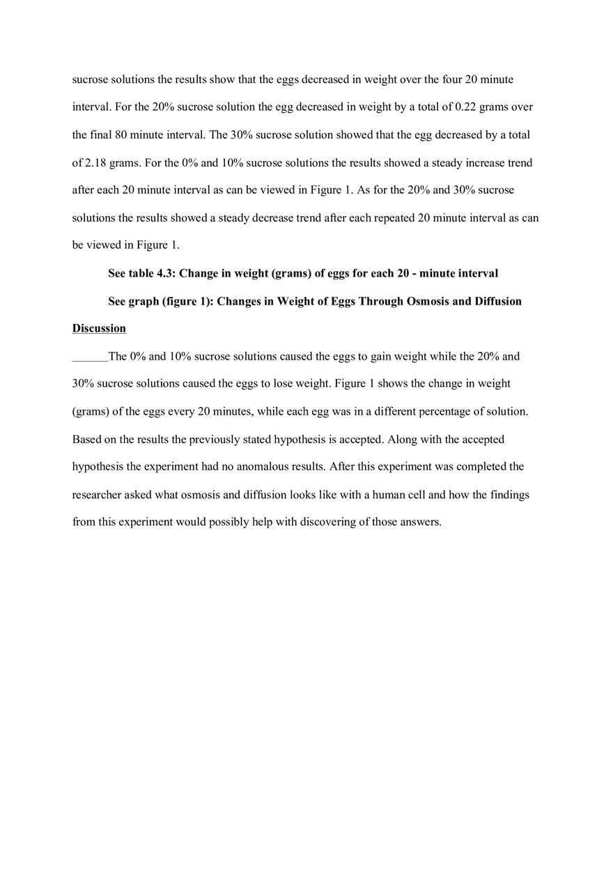 Lab Report Osmosis and Diffusion - Page 3