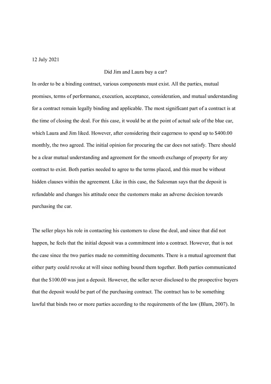 Did Jim and Laura Buy a Car - Page 1