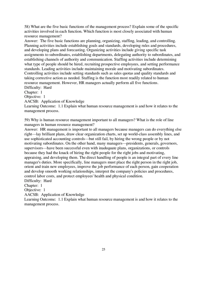 Chapter 1 Introduction to Human Resource Management Essay - Page 1