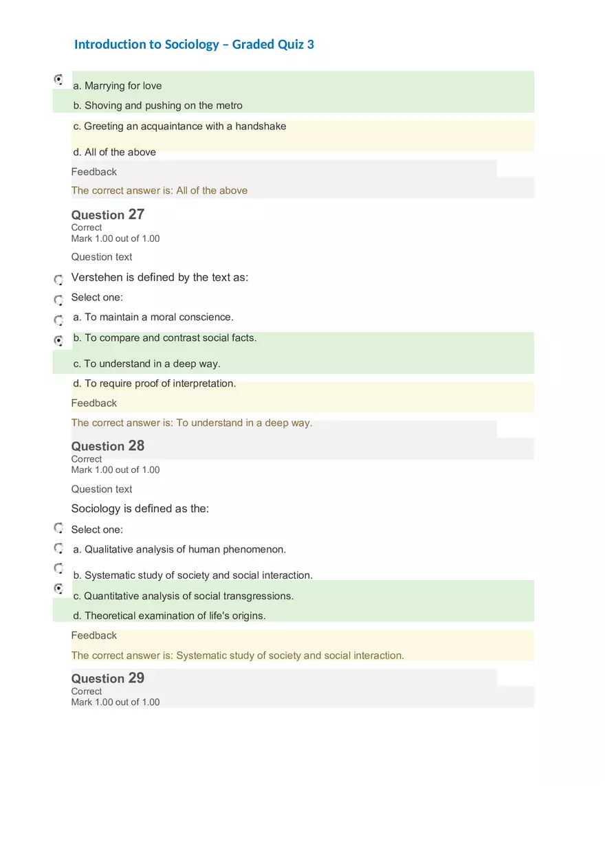 Introduction to Sociology – Graded Quiz 3 - Page 3