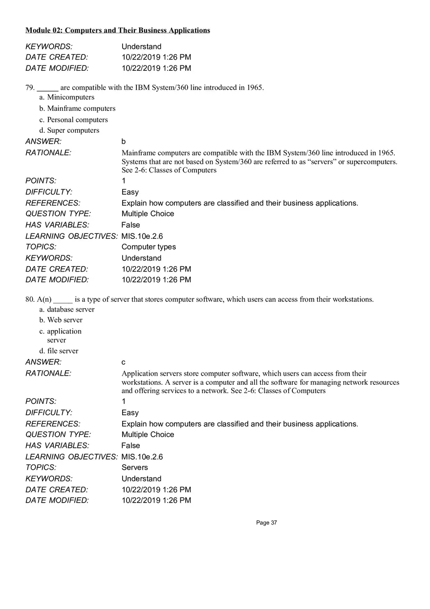 Computers and Their Business Application Multiple Choice Part 1 - Page 13