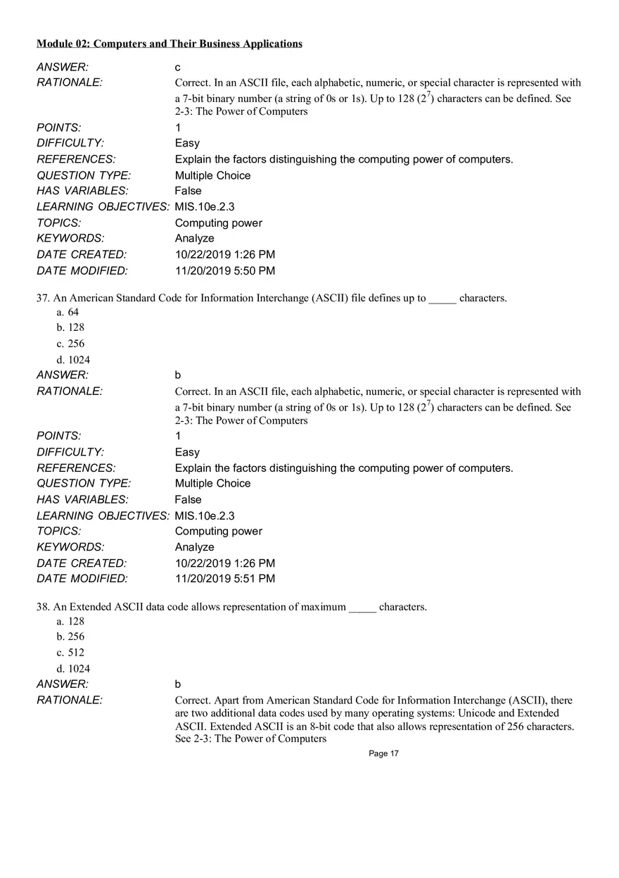 Computers and Their Business Application Multiple Choice Part 3 - Page 11