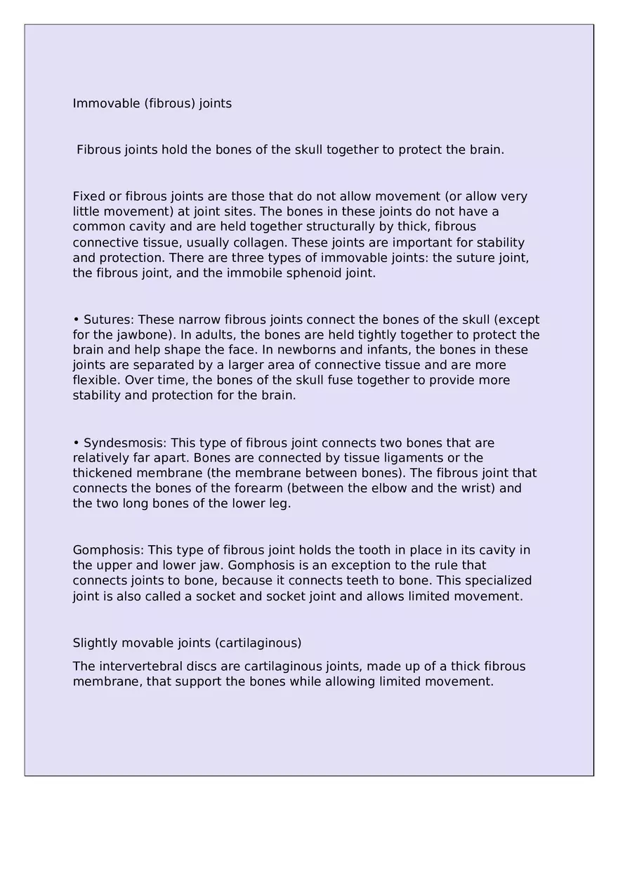 Human Anatomy and Physiology Joints - Page 12