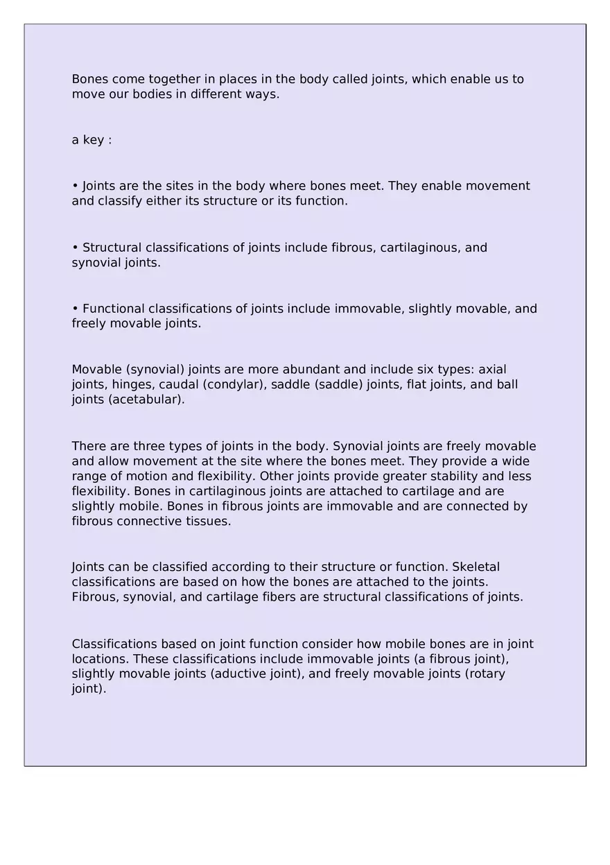 Human Anatomy and Physiology Joints - Page 2