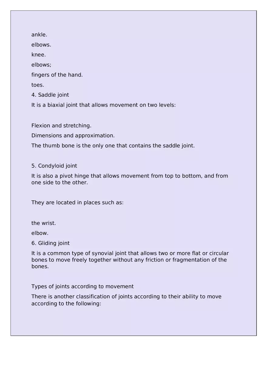 Human Anatomy and Physiology Joints - Page 3