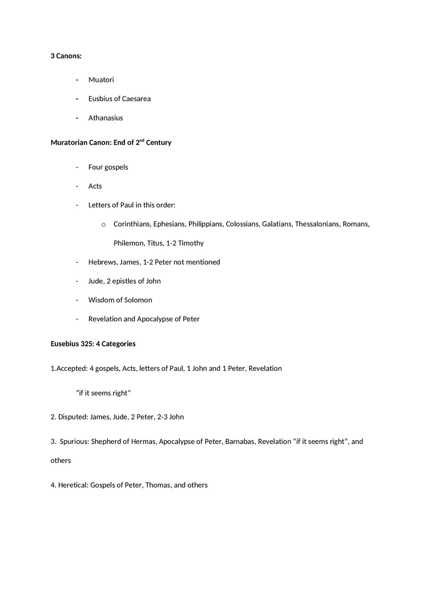 Biblical Canon - Page 1