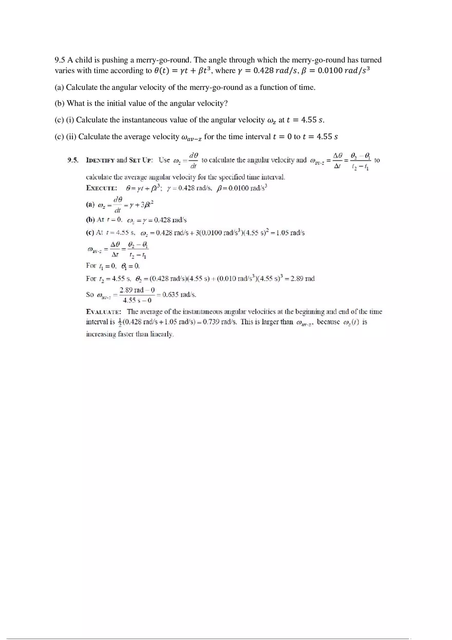 Physics Homework Solutions - Page 1