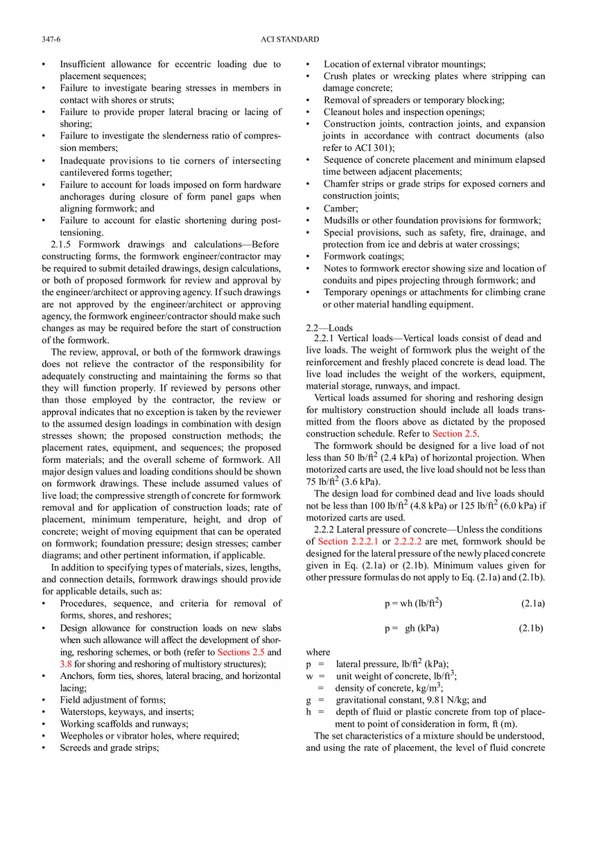 Guide to Formwork for Concrete Chapter 2 - Page 2