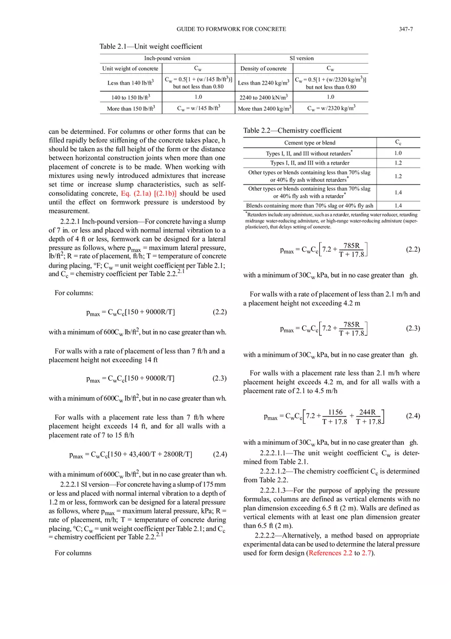 Guide to Formwork for Concrete Chapter 2 - Page 3