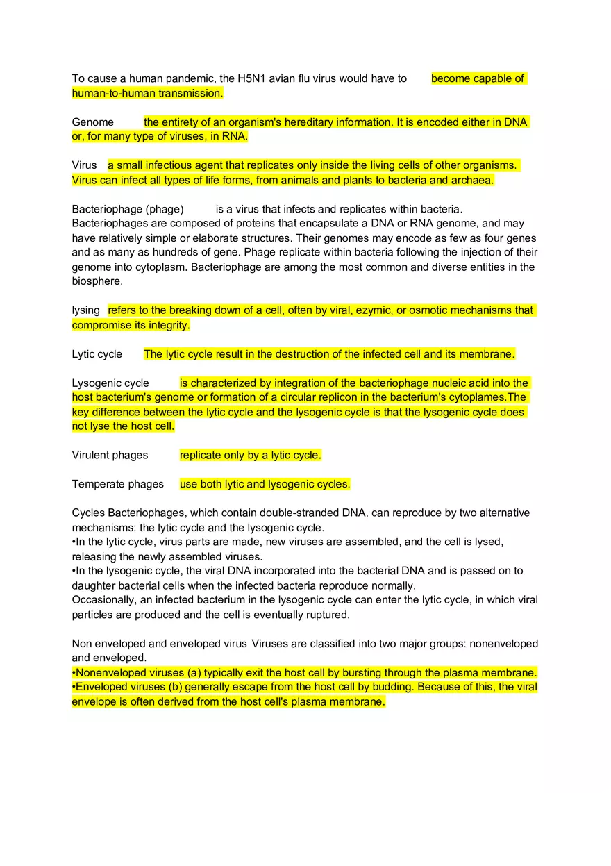 Microbiology Final Review - Page 1