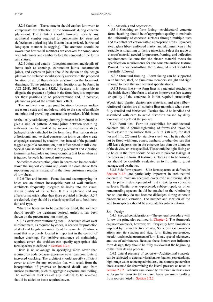 Guide to Formwork for Concrete Chapter 5 - Page 2