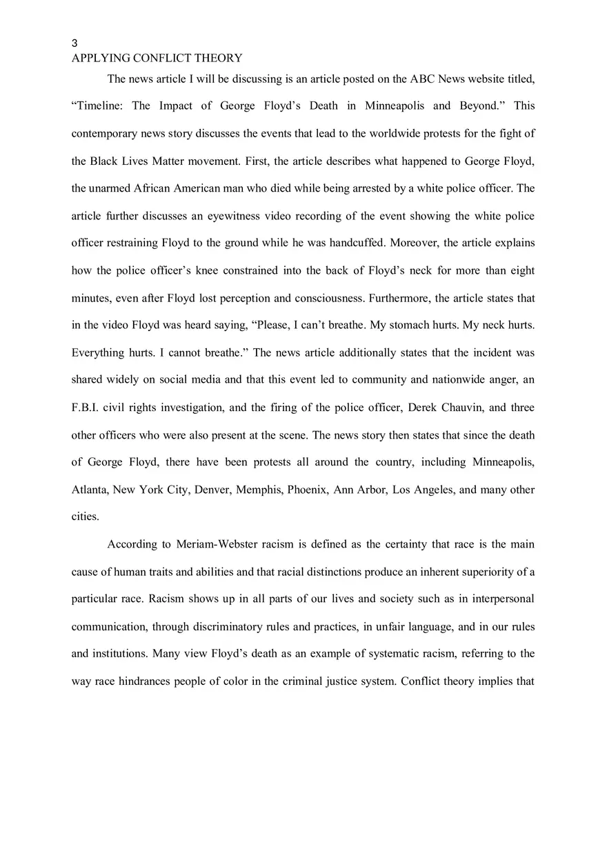 Applying Conflict Theory to the Real World - Page 3