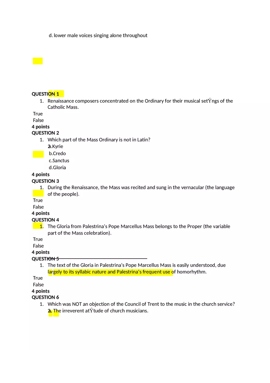 Music Chapter 19 Quizzes - Page 3