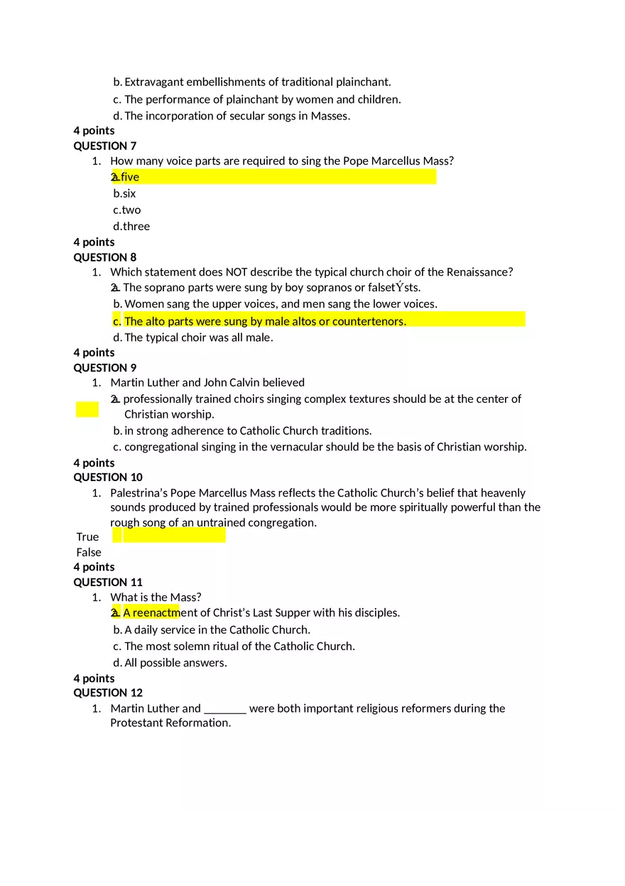 Music Chapter 19 Quizzes - Page 4